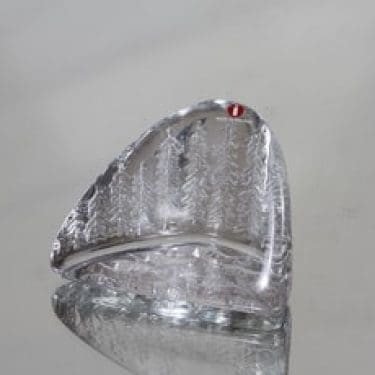 Iittala 2800 paperipaino, kirkas, suunnittelija Valto Kokko, massiivinen