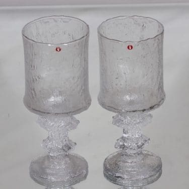 Iittala Senaattori lasit, 40 cl, 2 kpl, suunnittelija Timo Sarpaneva, 40 cl, jalallinen
