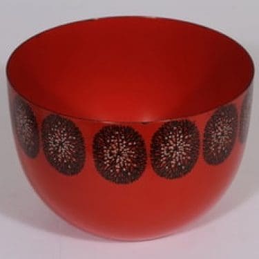 Finel kulho, punainen, suunnittelija , serikuva, retro