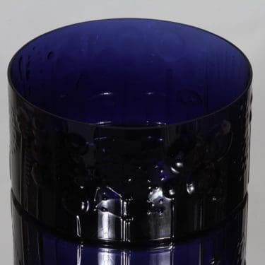 Nuutajärvi Flora kulho, sininen, suunnittelija Oiva Toikka,