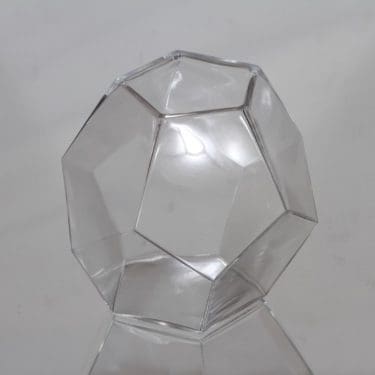 Nuutajärvi OT 38 maljakko, kirkas, suunnittelija Oiva Toikka,