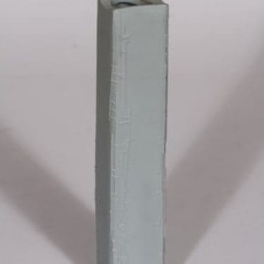 Arabia 385-2 maljakko, valkoinen, suunnittelija Karl Heinz Schultz-Köln, mattalasite