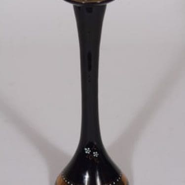 Savitorppa kynttilänjalka, signeerattu, suunnittelija , signeerattu, kullattu