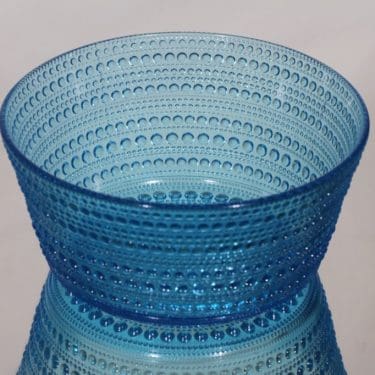 Nuutajärvi Kastehelmi kulho, turkoosi, suunnittelija Oiva Toikka,