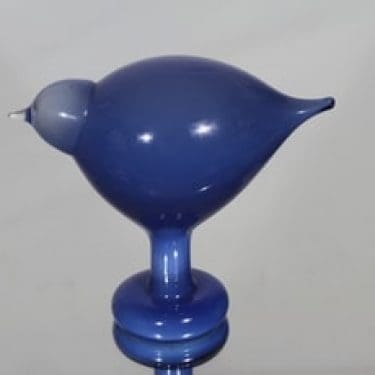 Nuutajärvi koristelintu, Suvisirri / Summer Stint, suunnittelija Oiva Toikka, Suvisirri / Summer Stint, signeerattu