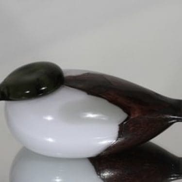 Nuutajärvi koristelintu, Haahka, suunnittelija Oiva Toikka, Haahka, signeerattu