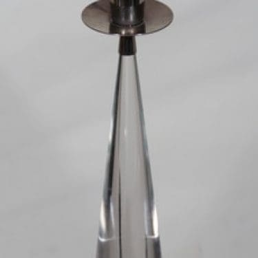 Iittala Ascot kynttilänjalka, kirkas, suunnittelija Timo Sarpaneva, metalli