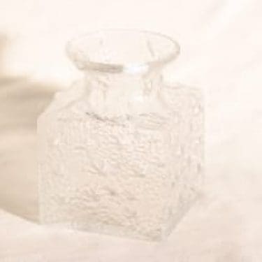 Iittala Crocus maljakko, kirkas, suunnittelija Timo Sarpaneva,