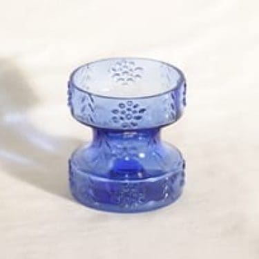 Riihimäen lasi Mesimarja maljakko, koboltinsininen, suunnittelija Tamara Aladin,