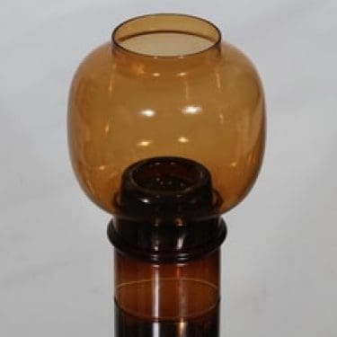 Nuutajärvi Tuikku kynttilälyhty, ruskea, suunnittelija Heikki Orvola, pieni