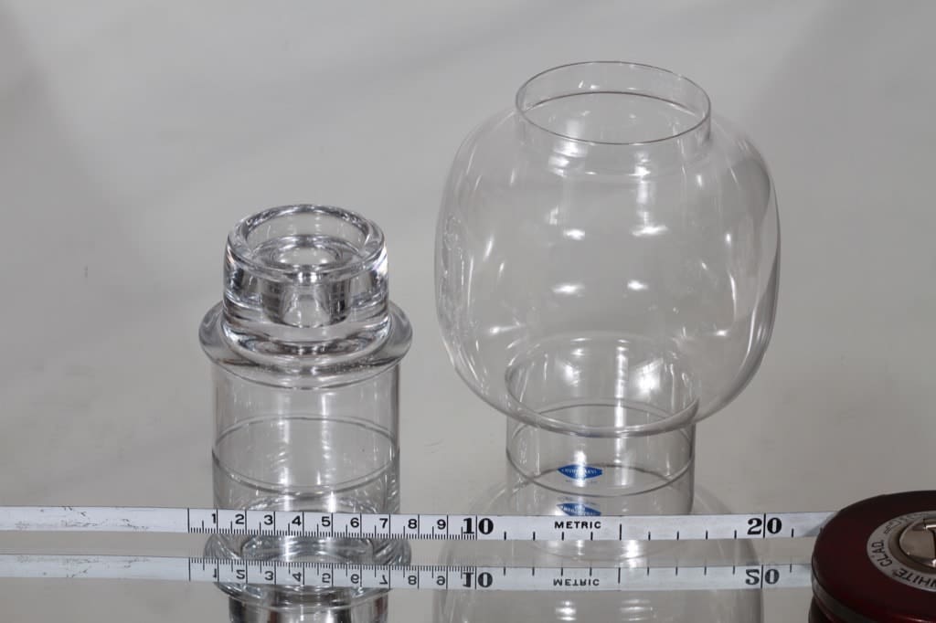 Nuutajärvi Tuikku kynttilälyhty, kirkas, suunnittelija Heikki Orvola, pieni kuva 2