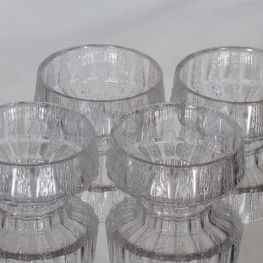 Iittala Vellamo annoskulhot, kirkas, 4 kpl, suunnittelija Valto Kokko,