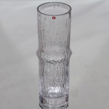 Iittala Niva maljakko, signeerattu, suunnittelija Tapio Wirkkala, signeerattu