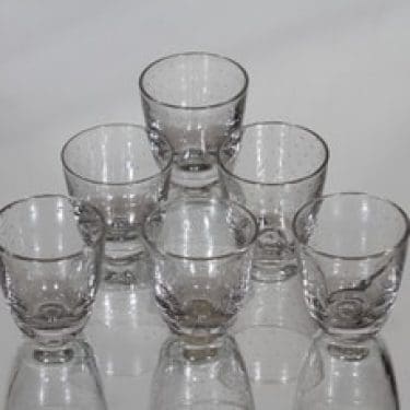 Nuutajärvi Pore snapsilasit, 3.5 cl, 6 kpl, suunnittelija Gunnel Nyman, 3.5 cl