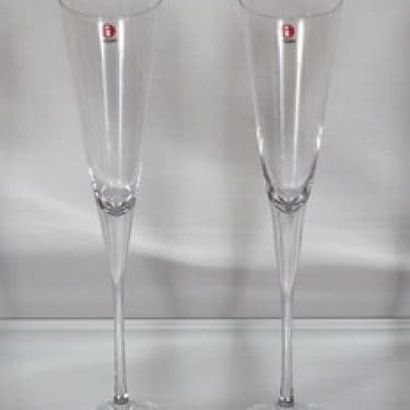 Iittala Aurora kuohuviinilasit, 13 cl, 2 kpl, suunnittelija Heikki Orvola, 13 cl
