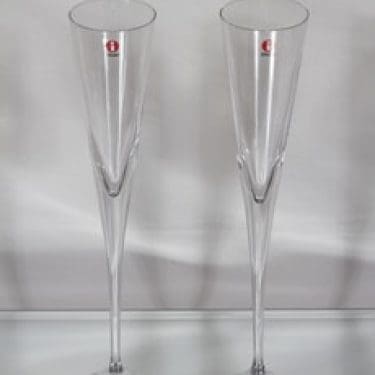 Iittala Aurora kuohuviinilasit, 13 cl, 2 kpl, suunnittelija Heikki Orvola, 13 cl