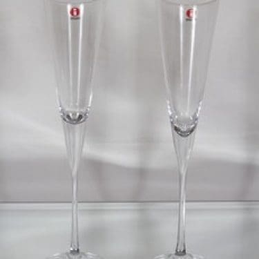 Iittala Aurora kuohuviinilasit, 13 cl, 2 kpl, suunnittelija Heikki Orvola, 13 cl