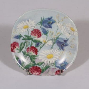 Arabia koristelautanen, Päivänkakkara, suunnittelija Toivo Utriainen, Päivänkakkara, pieni, serikuva