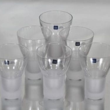 Iittala Marius lasit, 10 cl, 6 kpl, suunnittelija Markku Salo, 10 cl, matta