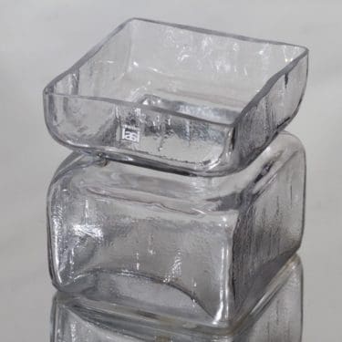 Riihimäen lasi Pala maljakko, 4/6, suunnittelija Helena Tynell, 4/6