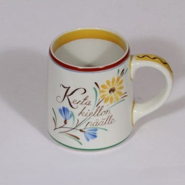 Arabia Sauna muki, 0.4 l, suunnittelija , 0.4 l, käsinmaalattu