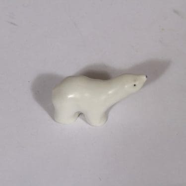 Arabia figuuri, jääkarhu, suunnittelija Raili Eerola, jääkarhu, pieni