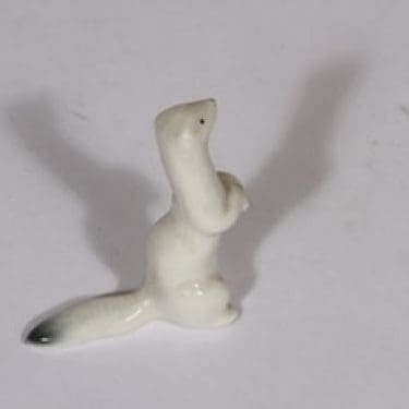 Arabia figuuri, lumikko, suunnittelija Raili Eerola, lumikko, pieni