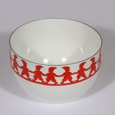 Finel kulho, punainen, suunnittelija , serikuva, jouluaihe