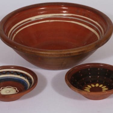 Kera 48-58 kulhot, eri kokoja, 3 kpl, suunnittelija , eri kokoja, käsinmaalattu