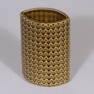 Arabia Harlekiini maljakko, ruskea, suunnittelija Kaarina Aho,