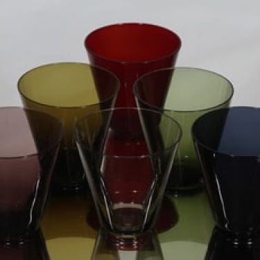 Nuutajärvi Kartio lasit, 20 cl, 6 kpl, suunnittelija Kaj Franck, 20 cl