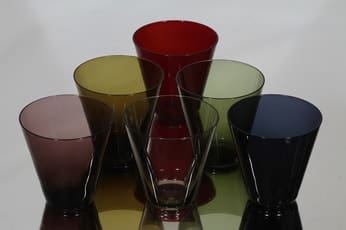 Nuutajärvi Kartio lasit, 20 cl, 6 kpl, suunnittelija Kaj Franck, 20 cl