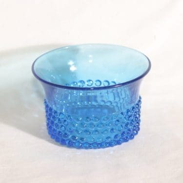 Nuutajärvi Näppyläkulho kulho, sininen, suunnittelija Saara Hopea,