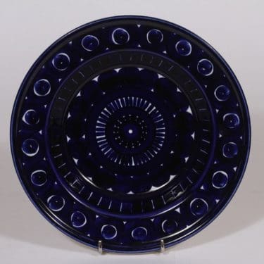 Arabia Valencia lautanen, syvä, suunnittelija Ulla Procope, syvä, käsinmaalattu, signeerattu