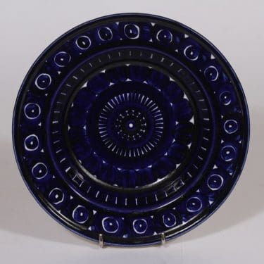 Arabia Valencia lautanen, syvä, suunnittelija Ulla Procope, syvä, käsinmaalattu, signeerattu