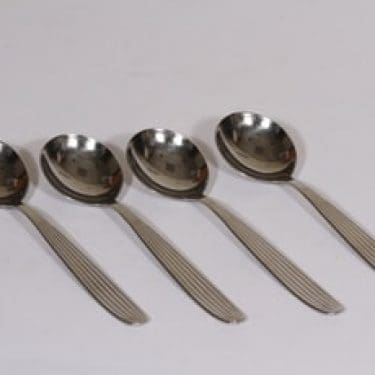 Hackman Scandia ruokalusikat, teräs, 4 kpl, suunnittelija Kaj Franck, teräs