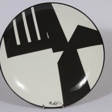 Arabia seinälautanen, Silta, suunnittelija Howard Smith, Silta, serikuva, signeerattu