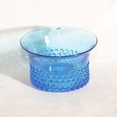 Nuutajärvi Näppyläkulho kulho, sininen, suunnittelija Saara Hopea,
