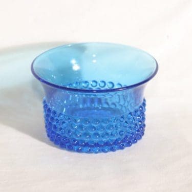 Nuutajärvi Näppyläkulho kulho, sininen, suunnittelija Saara Hopea,