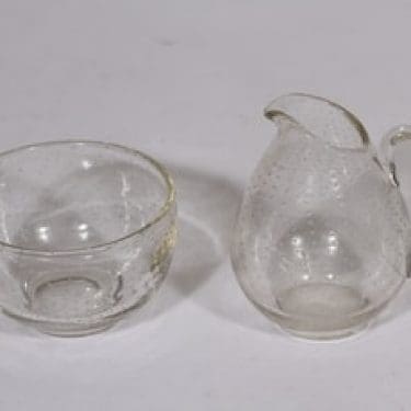 Nuutajärvi GN 28 sokerikko ja kermakko, kirkas, suunnittelija Gunnel Nyman,