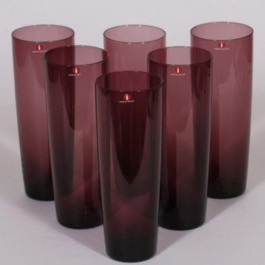 Iittala 2204 lasit, 40 cl, 6 kpl, suunnittelija Tapio Wirkkala, 40 cl