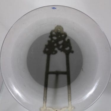 Nuutajärvi Origo vati, harmaa-kirkas, suunnittelija Markku Salo, suuri