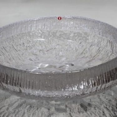 Iittala Lunaria kulho, kirkas, suunnittelija Tapio Wirkkala, massiivinen