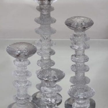 Iittala Festivo kynttilänjalat, eri kokoja, 5 kpl, suunnittelija Timo Sarpaneva, eri kokoja