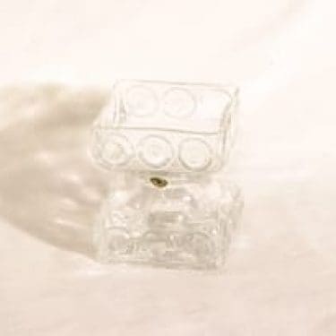 Riihimäen lasi Kehrä lasimaljakko, kirkas, suunnittelija Tamara Aladin,