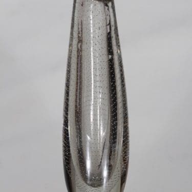 Nuutajärvi GN 25 maljakko, kirkas, suunnittelija Gunnel Nyman, pieni, piikkimuotti