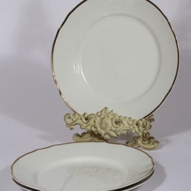 Arabia viivakoriste lautaset, 3 kpl, suunnittelija , kullattu