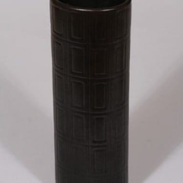 Arabia Oliivi maljakko, ruskea lasite, suunnittelija , funktionalismi