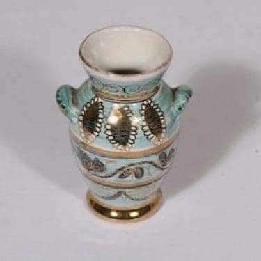 Savitorppa maljakko, käsinmaalattu, suunnittelija Saul Nordqvist, käsinmaalattu, pieni, käsin dreijattu, signeerattu|Atelje Nordqvist