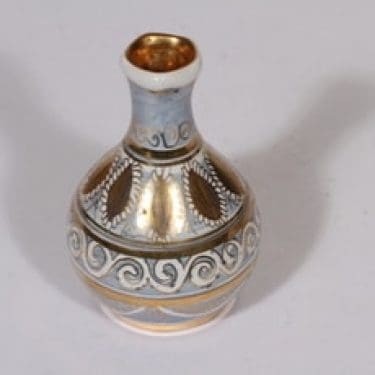 Savitorppa maljakko, käsinmaalattu, suunnittelija Saul Nordqvist, käsinmaalattu, pieni, käsin dreijattu, signeerattu|Atelje Nordqvist